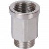 Удлинитель шестигранный резьбовой латунный STOUT никель 1/2"x1/2" ВН