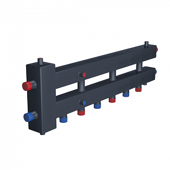 Коллектор распределительный с гидравлическим разделителем ESSAN ГРУ+КМГ 60-4ВН с 3-мя кронштейнами