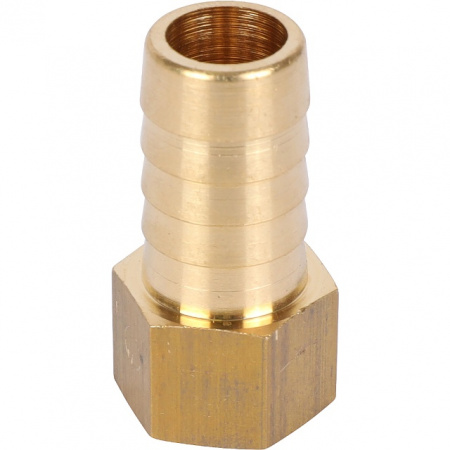 Штуцер резьбовой латунный STOUT без покрытия 1/4"x14мм В