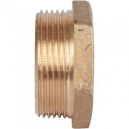 Футорка резьбовая латунная STOUT без покрытия 11/2"x1/2" ВН