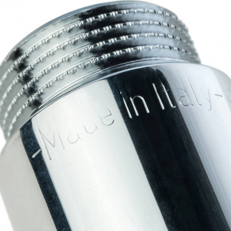 Удлинитель резьбовой латунный STOUT хром 3/4"x100мм ВН