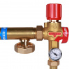 НСУ Насосно-смесительный узел теплого пола STOUT ISOTHERM без насоса 1", термостат 30-50°C, 130мм