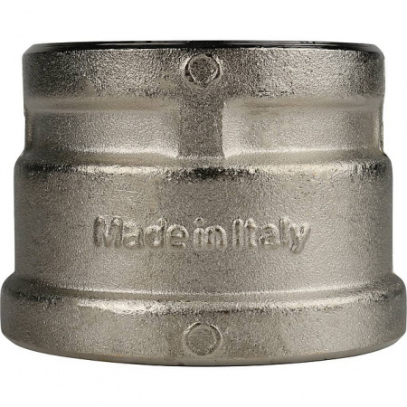 Муфта переходная резьбовая латунная STOUT никель 11/2"X11/4" В