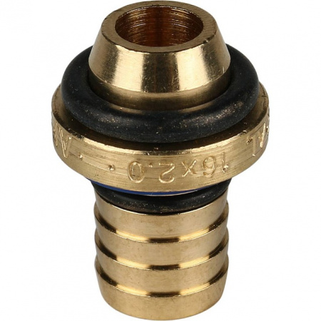 МЦ Муфта резьбовая цанга для металлопласта STOUT Ø16х1/2" НР