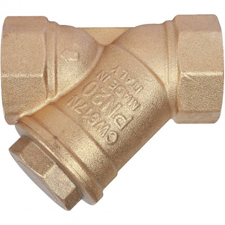 ФГО Фильтр косой грубой очистки STOUT SFW латунный 11/4", 500 мкр, желтый