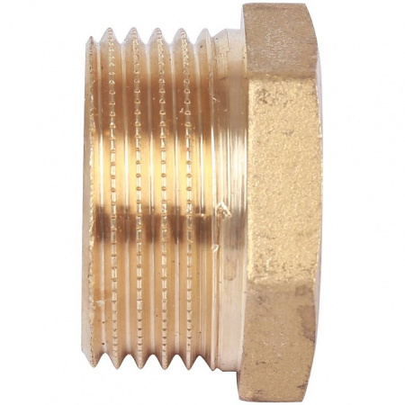 Футорка резьбовая латунная STOUT без покрытия 1"x3/8" ВН