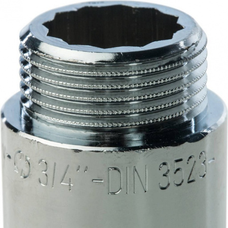 Удлинитель резьбовой латунный STOUT хром 3/4"x50мм ВН