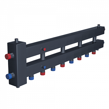 Коллектор распределительный с гидравлическим разделителем ESSAN ГРУ+КМГ 60-5ВН с 3-мя кронштейнами