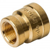 Муфта переходная резьбовая латунная STOUT без покрытия 1/2"x3/8" В