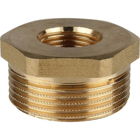 Футорка резьбовая латунная STOUT без покрытия 11/4"x1/2" ВН