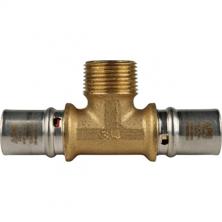 МП Тройник резьбовой пресс для металлопласта STOUT Ø20х3/4"х20 Н