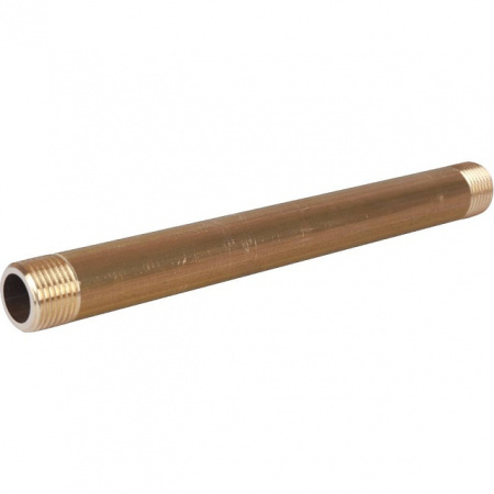 Бочонок резьбовой латунный STOUT без покрытия 1/2"x200мм