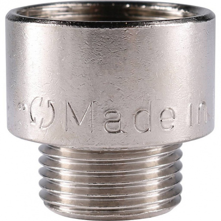 Муфта переходная резьбовая латунная STOUT никель 1/2"X3/8" ВН