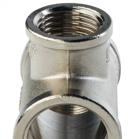 Тройник переходной переходной латунный STOUT никель 3/4"x1/2"x3/4" В