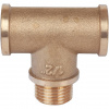 Тройник резьбовой латунный STOUT без покрытия 1/2"x1/2"x1/2" ВНВ