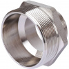 Ниппель переходной резьбовой латунный STOUT никель 21/2"x2" Н