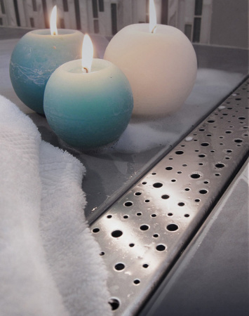 Душевой лоток MCH с боковым сливом Ø40 рамка нерж. 750мм G DROPS (CH750DN)