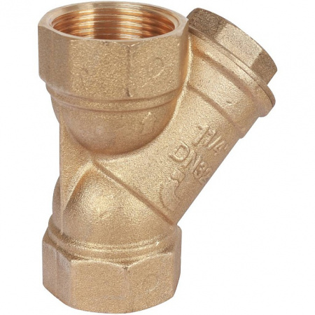 ФГО Фильтр косой грубой очистки STOUT SFW латунный 11/4", 500 мкр, желтый