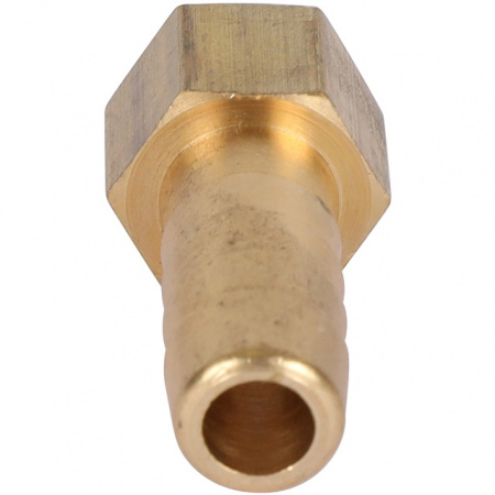 Штуцер резьбовой латунный STOUT без покрытия 1/8"x10мм В