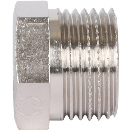 Футорка резьбовая латунная STOUT никель 3/8"x1/4" ВН