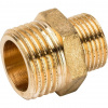 Ниппель переходной резьбовой латунный STOUT без покрытия 1/2"x3/8" Н