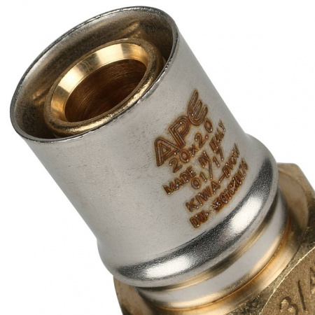 МП Муфта резьбовая пресс для металлопласта STOUT Ø20х3/4" Н