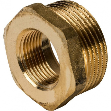 Футорка резьбовая латунная STOUT без покрытия 11/4"x3/4" ВН