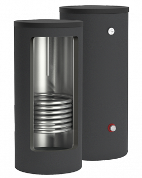 Бойлер косвенного нагрева ESSAN CORE BLACK EBFN-160 с одним теплообменником, напольный, нерж. сталь