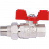 Кран шаровой с американкой STOUT бабочка EPDM 1/2"