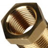 Футорка резьбовая латунная STOUT без покрытия 3/8"x1/4" ВН