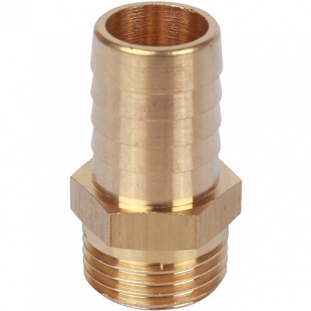 Штуцер резьбовой латунный STOUT без покрытия 1/2"x18мм Н