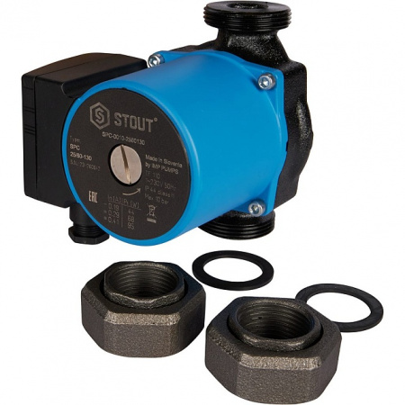 Насос циркуляционный STOUT 25/60 130 (SPC-0010-2560130)