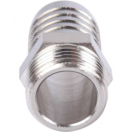 Штуцер резьбовой латунный STOUT никель 1/2"x20мм Н