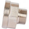 Переход под ключ резьбовой латунный STOUT никель 1/2"х3/8" ВН