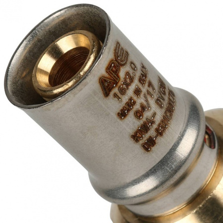 МП Муфта резьбовая пресс для металлопласта STOUT Ø16х1/2" В