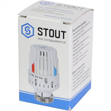 Головка термостатическая газо-жидкостная STOUT M30x1,5 (от +6°С до +28°С)