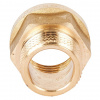 Переход под ключ резьбовой латунный STOUT без покрытия 1/2"х1/2" ВН
