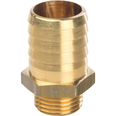 Штуцер резьбовой латунный STOUT без покрытия 1/2"x25мм Н