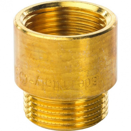 Удлинитель резьбовой латунный STOUT без покрытия 3/4"x20мм ВН