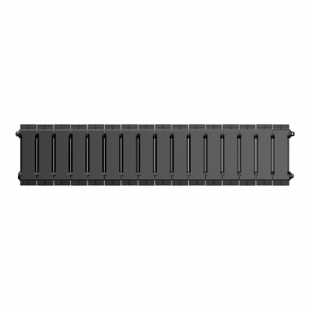 Радиатор биметаллический ROYAL THERMO PIANOFORTE NOIR SABLE 200x16 секций, чёрный