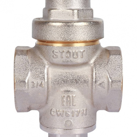 Редуктор давления STOUT PN16 вн/вн 3/4" без подкл. манометра