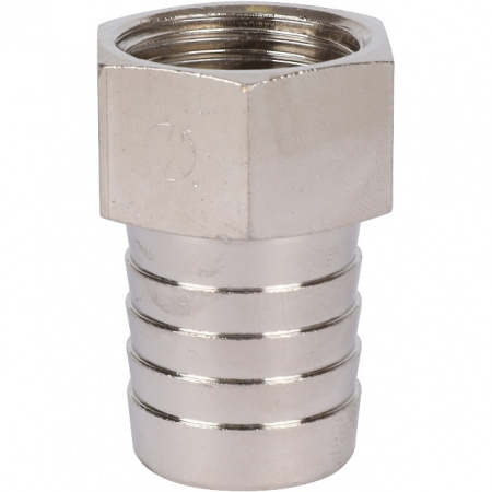 Штуцер резьбовой латунный STOUT никель 1/2"x20мм В