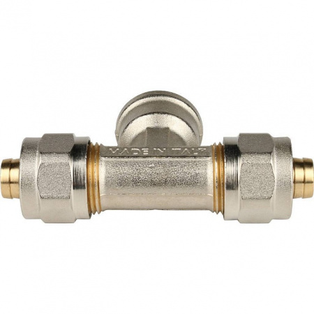 МЦ Тройник резьбовой цанга для металлопласта STOUT Ø16х1/2"х16 В